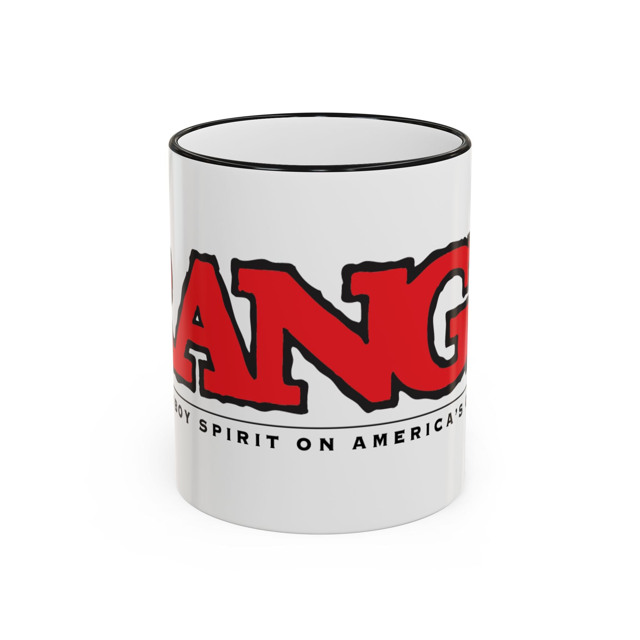 Range Logo Accent Rim Mug – 'The Cowboy Spirit on America’s Outback' (11oz & 15oz)