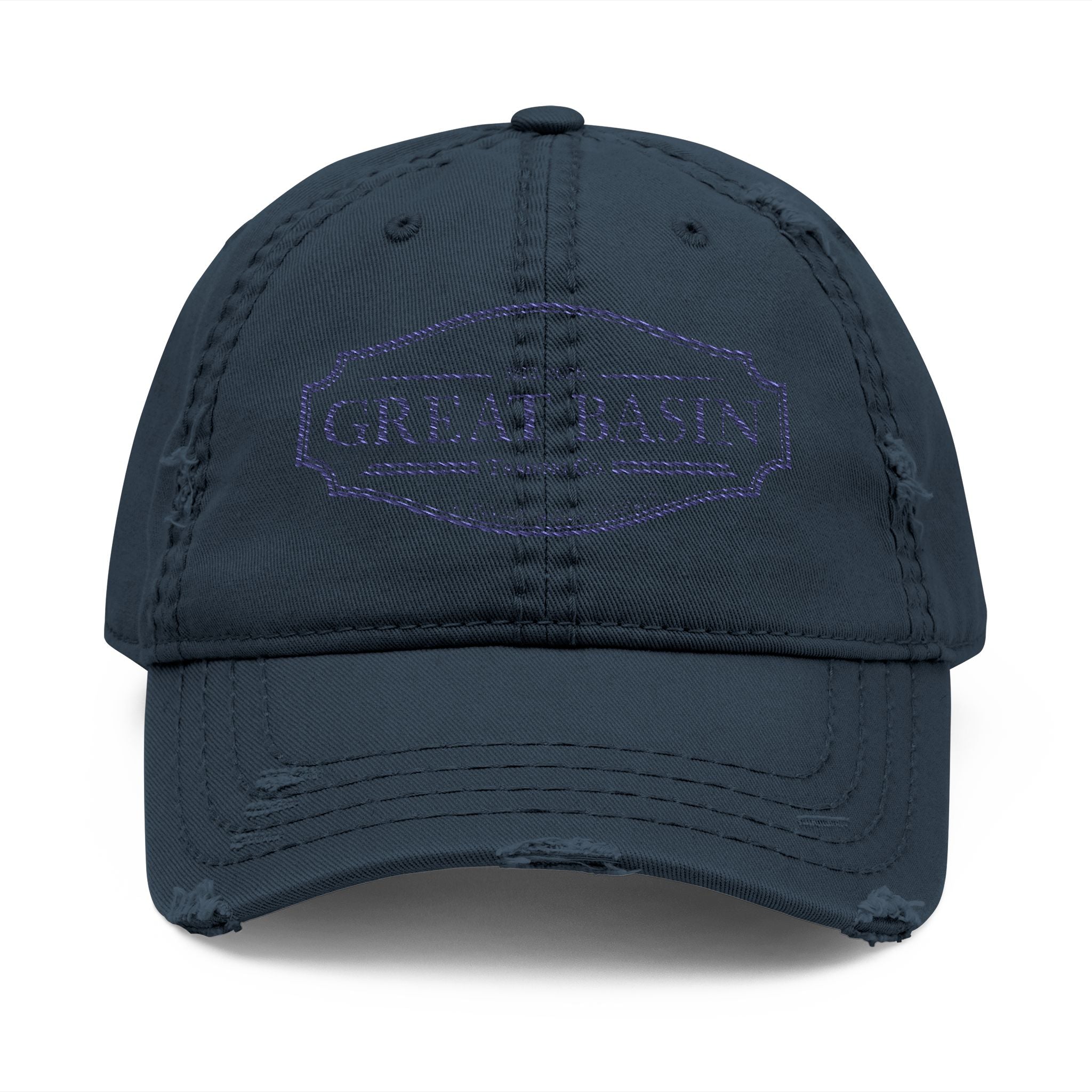 Great Basin Distressed Dad Hat — Embroidered Vintage Logo Cap