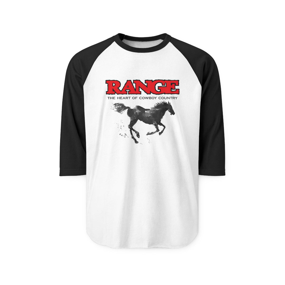 Range Logo- Unisex Three-Quarter Sleeve Raglan Shirt