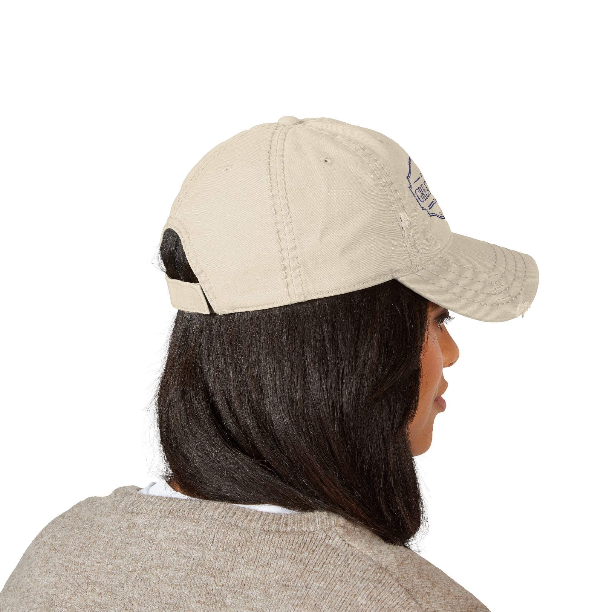 Great Basin Distressed Dad Hat — Embroidered Vintage Logo Cap