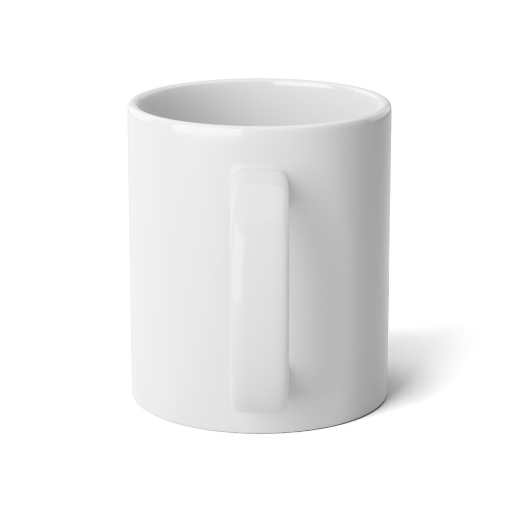 20oz Jumbo Mug – 'In Theory...' Script Coffee Cup, Funny Coffee Lover Gift