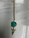 Cow Skull Turquoise RH 18