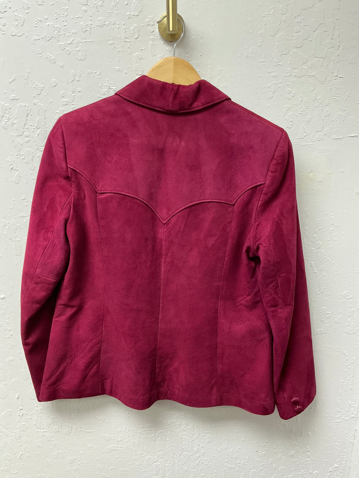 CN12 Red Suede Suit Blazer